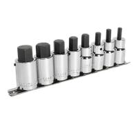 Sealey 8 Piece 1/2" Drive Hexagon Socket Bit Set Metric