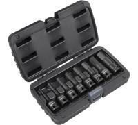 Sealey 8 Piece 1/2" Drive Impact Hexagon Socket Bit Set Imperial
