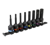 Sealey TRX-Star* Impact Socket Bit Set 8pc 1/2”Sq Drive - AK56002