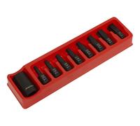 Sealey 8 Piece 1/2" Drive Impact Torx Socket Bit Set 1/2"