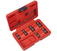 Sealey 8 Piece 1/4" Drive Bi Hexagon Flip Socket Set Metric and Imperial 1/4"