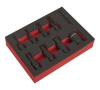 Impact Hex Socket Bit Set 8pc 3/8"Sq Drive
