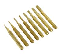 Sealey AKB08 Brass Pin Punch Set 8Pc