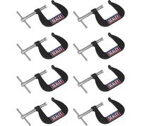 Sealey GCC03 Junior C-Clamp 8Pc Set - 38Mm X 38Mm