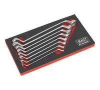 Sealey AK63257 8pc Offset Double End Ring Spanner Set