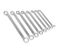 Sealey AK6327 Offset Double End Ring Spanner Set 8Pc Metric