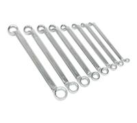 Sealey AK6327 Offset Double End Ring Spanner Set 8Pc Metric