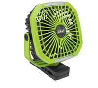 Sealey 8" Portable Clip Fan With Work Light