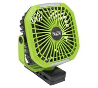 Sealey Portable Clip Fan with Work Light 8" 4 Speeds