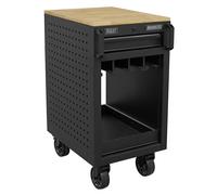 Sealey 8 Power Tool Rack Trolley 450mm Heavy Gauged Steel 2 Drawers APPTR8
