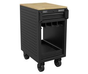 Sealey 8 Power Tool Rack Trolley 450mm Heavy Gauged Steel 2 Drawers APPTR8
