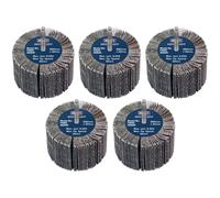 Sealey Flap Wheels Pack Of 5 80mm 40mm Assorted