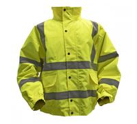 Sealey 802XXL Hi-Vis Yellow Jacket With Quilted Lining & Elasticated Waist - Xx-Large