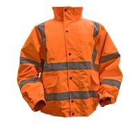 Sealey 802XXLO Hi-Vis Orange Jacket with Quilted Lining & Elasticated Waist - XX-Large