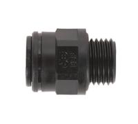 Sealey 8mm Pipe To 1/4" Bsp Thread Straight Adaptor - Pack Of 5 Black Jgc814