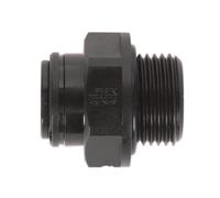 Sealey 8mm Pipe To 3/8" Bsp Thread Straight Adaptor - Pack Of 5 Black Jgc838
