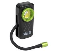 Sealey Pocket Light LED600FX – 8W COB & 1W SMD, 600 lm Flexi Inspection Light, Green/Black