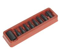 Sealey 9 Pc Impact Wrench/Driver Torx/TRX Star Bit Set 1/2" Sq Dr T30-T70 AK5610