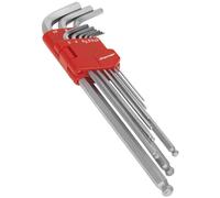 Sealey AK7140 Ball-End Hex Key Set 9Pc Extra-Long Metric