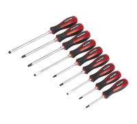 Sealey AK4934 Screwdriver Set 9pc Hammer-Thru
