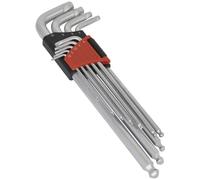 Sealey 9 Piece Lock On Ball End Hex Key Set Metric