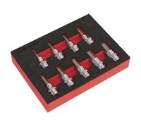 Sealey Hex Key Socket Bit Set 9pc Metric 3/8"Sq Drive
