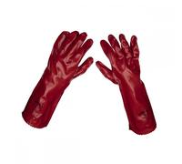 Sealey 9114 Red Pvc Gauntlets 450Mm - Pair