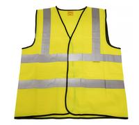 Sealey 9804XXL Hi-Vis Waistcoat (Site And Road Use) Yellow - Xx-Large
