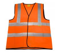 Sealey 9812XXL Hi-Vis Orange Waistcoat (Site And Road Use) - Xx-Large