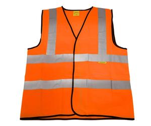 Sealey 9812XXL Hi-Vis Orange Waistcoat (Site and Road Use) - XXLarge