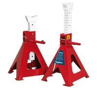 Sealey Axle Stands (Pair) 10-Tonne Capacity per Stand Auto Rise Ratchet