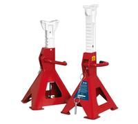 Sealey Axle Stands (Pair) 3Tonne Capacity Per Stand Auto Rise Ratchet Aas3000