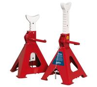 Sealey Aas5000 Axle Stands (Pair) 5Tonne Capacity Per Stand Auto Rise Ratchet