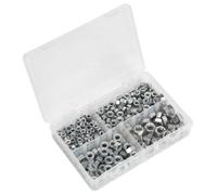 Sealey Ab029Sn Steel Nut Assortment 320Pc 1/4In -1/2In Unf Din 934