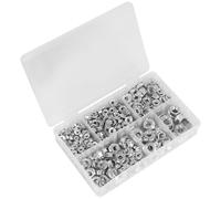 Sealey AB031FN Flange Nut Assortment 390pc M5-M12 Serrated DIN 692...