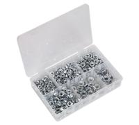 Sealey AB031FN Flange Nut Assortment 390pc M5-M12 Serrated Metric