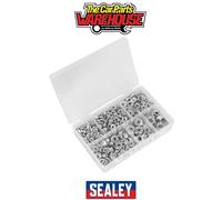Sealey AB031FN Flange Nut Assortment 390pc M5-M12 Serrated DIN 6923 Metric