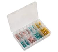 Sealey Adhesive-Lined Heat Shrink Terminal Assortment 142pc Blue, Red & Yellow