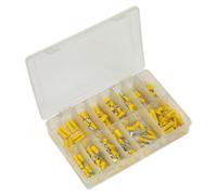Sealey AB041YT Crimp Terminal Assortment 140pc - Yellow