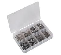 Sealey Ab043Se O-Clip Single Ear Assortment 160Pc Stainless Steel