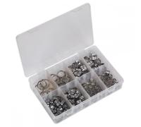 Sealey 160 Piece Stainless Steel O Clip Single Ear Assortment