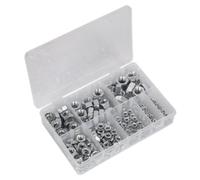 Sealey Ab046Sn Steel Nut Assortment 255Pc M4-M16 Din 934 Metric