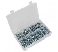 Machine (Body) Screw Assortment 264pc M5-M8 Countersunk & Pan Head Pozi - Metric