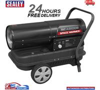Sealey 100,000Btu/hr Space Warmer Kerosene/Diesel Heater with Wheels - AB1008