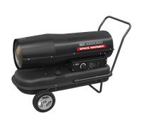 Sealey AB2050 Space Heater Paraffin/Kerosene/Diesel 205,000Btu/hr With Wheels