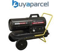 Sealey AB500DV Dual Voltage Kerosene/Diesel Space Warmer Heater with Wheels 50,0