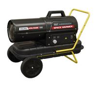 Sealey Ab500Dv Dual Voltage Kerosene/diesel Space Warmer Heater With Wheels 50,000Btu/hr