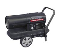 Sealey Space Warmer Kerosene/diesel Heater 70,000Btu/hr With Wheels