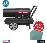 Sealey AB7081 Space Warmer® Kerosene/Diesel Heater with Wheels 70,000Btu/hr