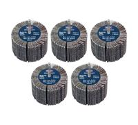 Sealey Abrasive Flap Wheel 80 x 40mm 60 Grit 6mm Shaft Pack of 5 FW8040605